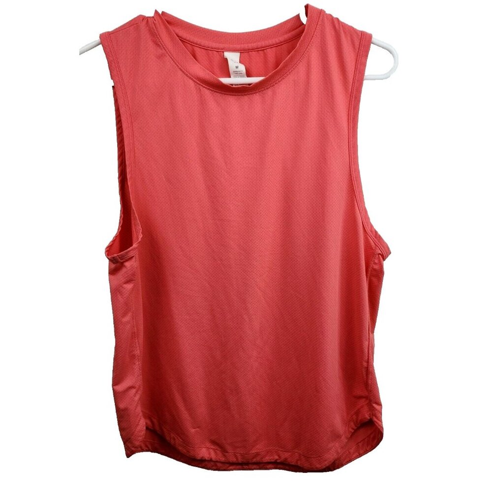 Nanette Lepore Womens Tank Top Size Medium Coral Exercise Activewear Pullover‎